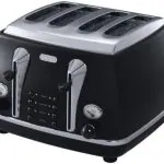 DeLonghi Icona, 4 Slice Toaster, CTO4003BK, Black