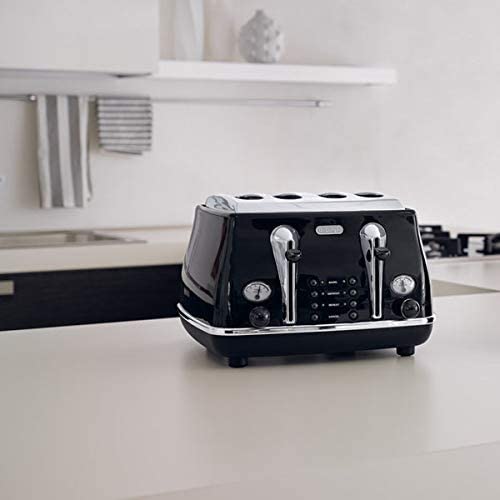 DeLonghi CTO4BK Argento 4 Slice Toaster 1600W - Black Brand New - Kettle  and Toaster Man