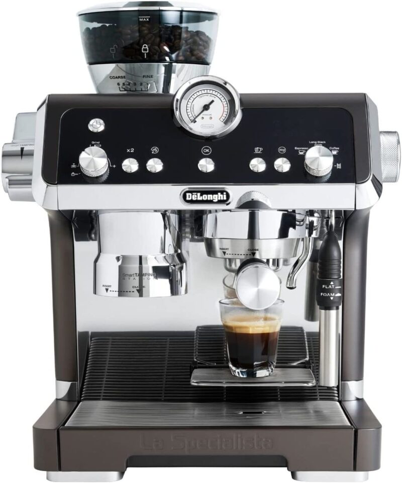 DeLonghi-La-Specialista-EC9335BK-Manual-Espresso-Coffee-Machine-Black-with-Sensor-Grinding-Technology-Creates-the-P-B07ZQQ6PS1